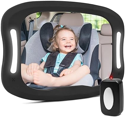 Miroir Auto Bebe Lumiere Led Vous Permet De Voir Votre Enfant Installe Dans Un Siege Oriente Vers L Arriere Avec Une Vue Et Une Clarte Exceptionnelles Amenagements Interieurs Amenagements Interieurs Pieces Detachees Auto