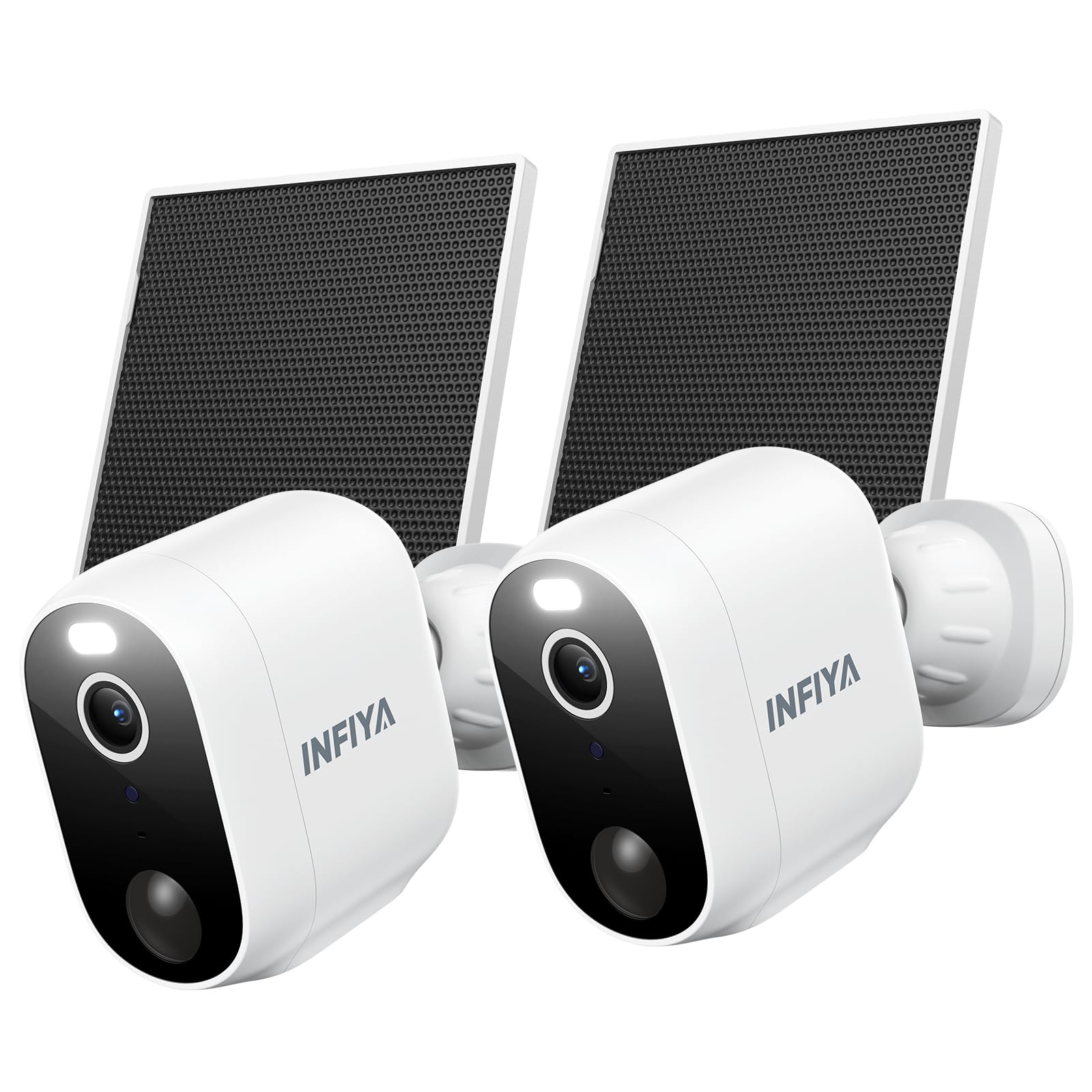 Photo 1 of INFIYA Solar Camera Outdoor Wireless-2.4GHz Wi-Fi Outside Cameras for Home Security, PIR Motion Detection, Siren Alarm, 2K Color Night Vision, SD & Cloud Storage(Optional), Work with Alexa, Z1 2P