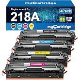 218A Toner Cartridges 4 Pack for HP 218A 218X 3301fdw 3301sdw 3201dw 3301 | Compatible for HP Color LaserJet Pro MFP 3301fdw 3301sdw 3301cdw 3201dw Printer Ink W2180A W2180X High Yield with Chip (BCMY)