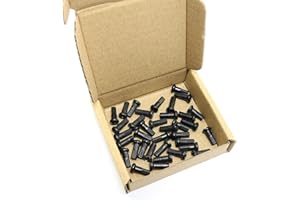 Pro Bamboo Kitchen 12mm Spoke Nipple 30PCS 12mm 14G Strong Black Brass Nipples for 2mm Diameter Spokes Wheel Spoke Cap End Ti