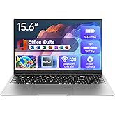 EYY 15.6" Laptop Computer, Win 11 Laptop with 100% sRGB FHD Display, 8GB RAM 256GB SSD, Celeron n4000 Processor Laptops, Office Suite, HDMI, USB 3.0, 2.4/5G WiFi, 5000mAh Battery, Study Work Computer