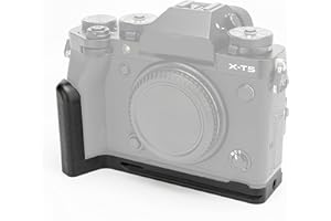 JJC Solid Metal Hand L-Shape Grip Secure Quick Release Plate L Bracket Holder for Fuji Fujifilm X-T5 XT5 XT-5 Mirrorless Digi