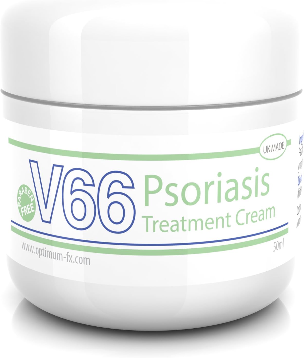 V66 Psoriasis Treatment Cream UK Made Paraben and Cruelty Free - 50g, 50 g (Pack of 1) - Image 3