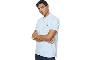 U.S. Polo Assn. Men's Solid Short Sleeve Interlock Polo Shirt, Golf Shirts for Men, Business Casual Polos