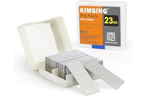 KIMSING P625SS(25mm) 23 Gauge Stainless Steel Micro Pin Nails 9,000 Pcs/Box, Headless Pinner Nails for Pneumatic Pin Nailer