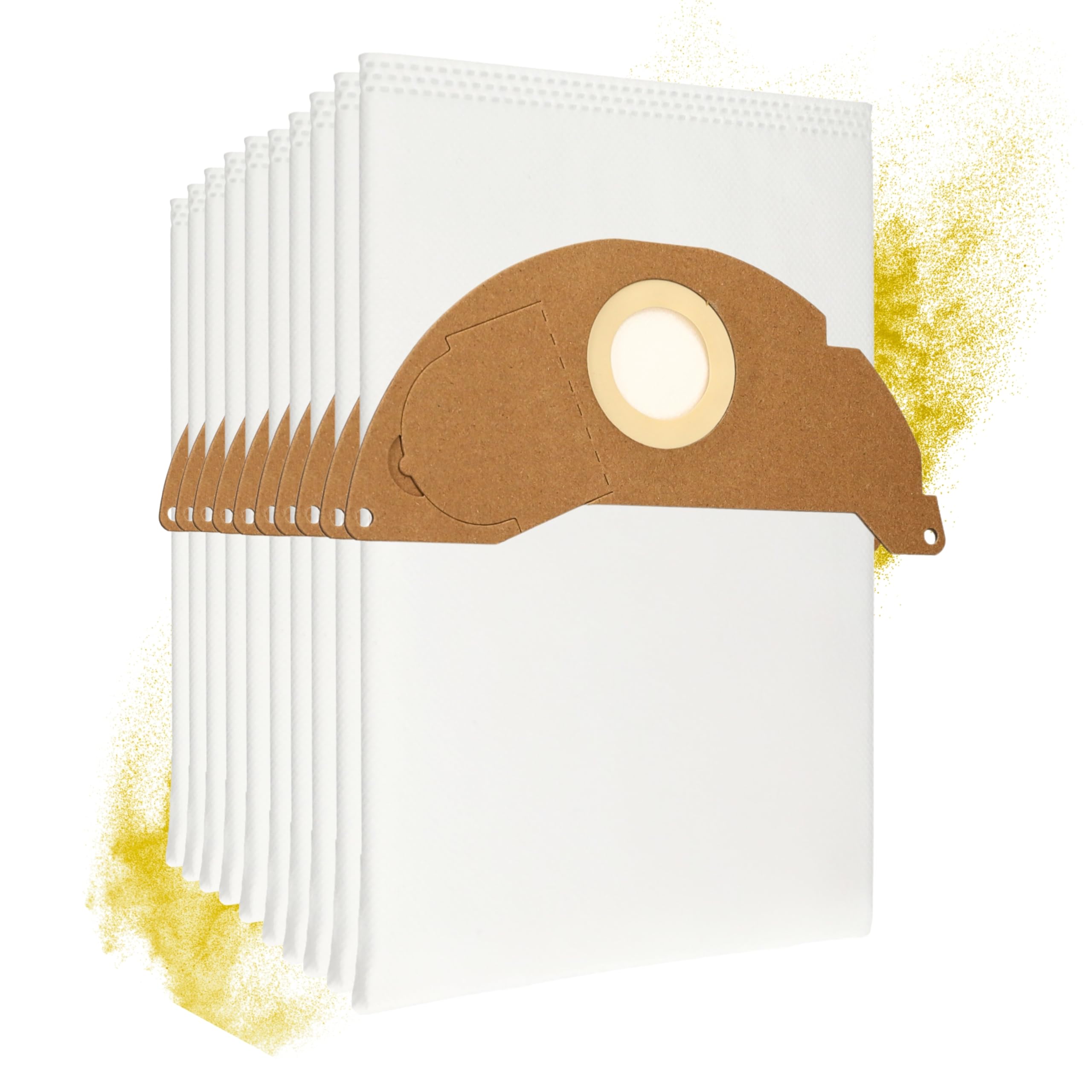 10 Vacuum cleaner bags for Kärcher vacuum cleaner Serie WD 2 & MV 2, WD 2.200, WD 2.250 alternative to original 6.904-322.0