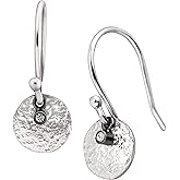 Silpada 'Mini Crystal Disc' Drop Earrings with Crystals in Sterling Silver