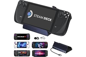 iVANKY 4K@144Hz Steam Deck Dock, 8-in-1 Docking Station for ASUS ROG Xbox Ally X/Lenovo Legion Go/MSI Claw, ROG Alloy/Stream 