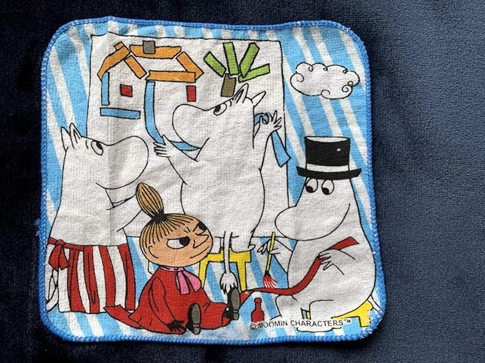 Amazon Co Jp 定額 ムーミンかわいいムーミン手拭きハンカチ cm正方形 ホビー
