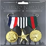 HENBRANDT Military Hero Medals Set Fancy Dress Costume Accessory VE Day Army view 1