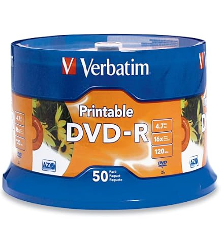 Amazon.com: Verbatim DVD-R Blank Discs AZO Dye 4.7GB 16X