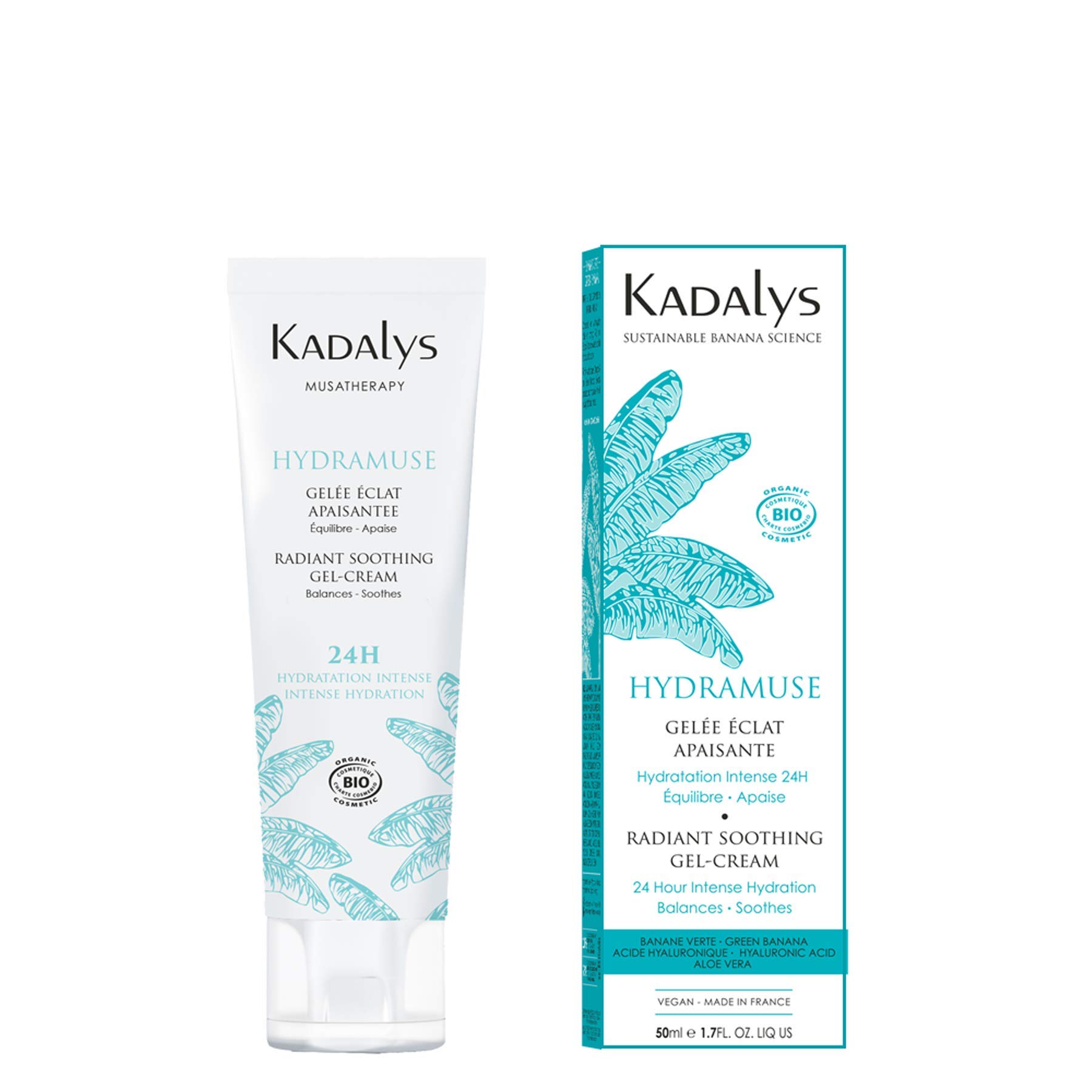 KADALYS Hydramuse - Radiant Soothing Gel-Cream Organic - Green Banana, 50 ml