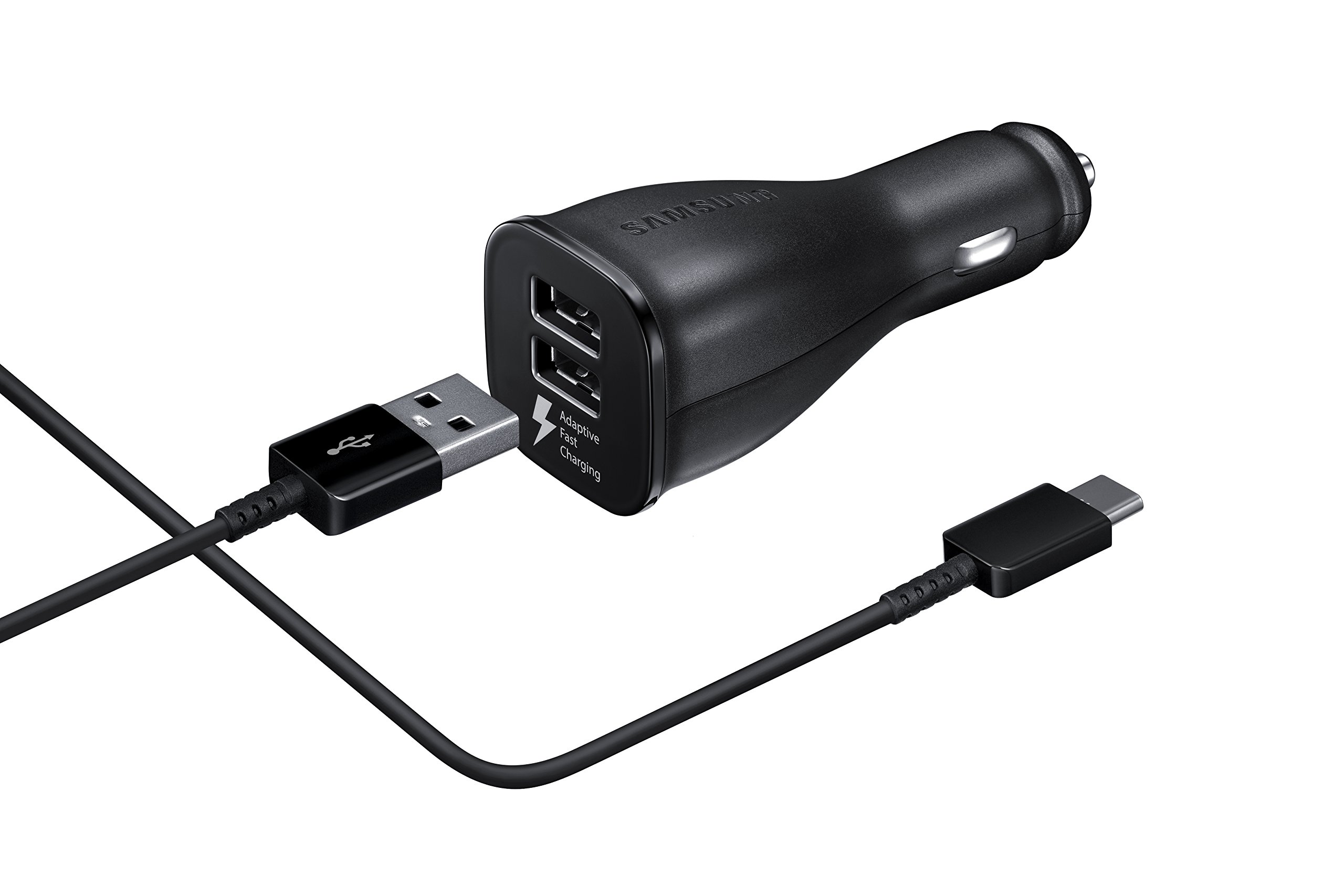 Original Samsung Car Charger Dual Port Adaptive Rapid Fast Charger with USB TYPEC Cable EP