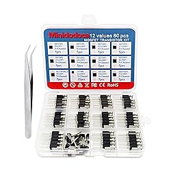 Minidodoca 12 Values 80 Pcs MOSFET Transistor
