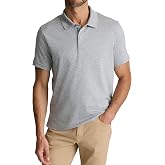 UNTUCKit Wrinkle Free Short Sleeve Polo Shirt for Men | Wrinkle-free, 100% breathable SUPIMA&reg; cotton, finished with the perfect untucked length
