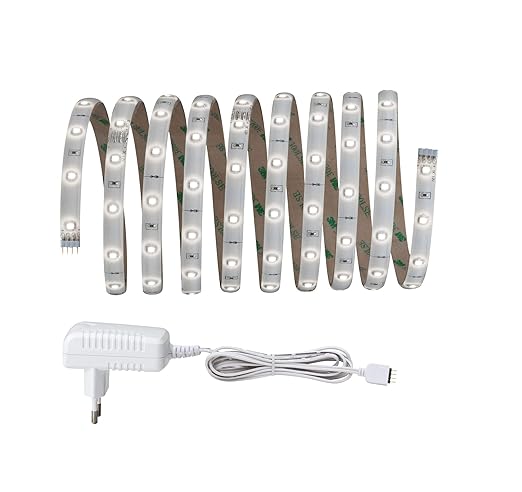 Paulmann 703.21 Function YourLED Basisset 3m Tageslichtweiß 7,5W 230/12V Niedervolt 18VA Weiss 70321 Lichtband Lichtstreifen 