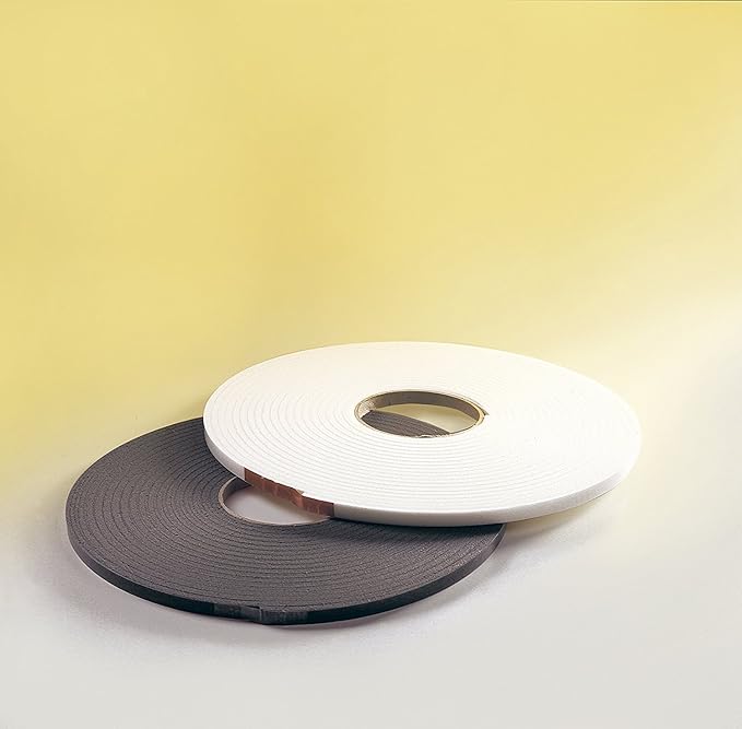 KGM Sockelleisten Klebeband 25m | Schallschutz Klebeband PE ?Selbstklebend ?Trittschall Dämmung ?weiß | Schalldämmung 3x7mm |