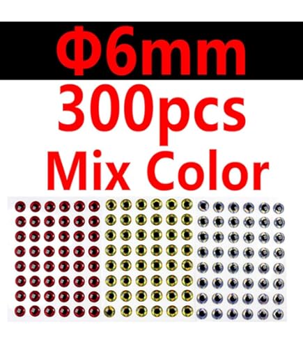 Amazon.com : 900pcs Assorted 3D Simulation Laser Fishing Lure Eyes Artificial Fish Eyes for Fishing Lure 8mm 10mm 12mm (Water Drop Eyeball) : Sports & Outdoors Amazon.com : 900pcs Assorted 3D Simulation Laser Fishing Lure Eyes Artificial Fish Eyes for Fishing Lure 8mm 10mm 12mm (Water Drop Eyeball) : Sports & Outdoors