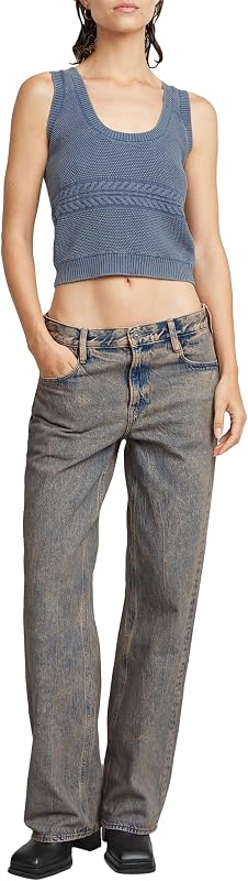 Judee Loose Low Waist Jeans, Jeans, Donna, Blu (Vintage Peached D22889-D436-H084), 34W / 34L