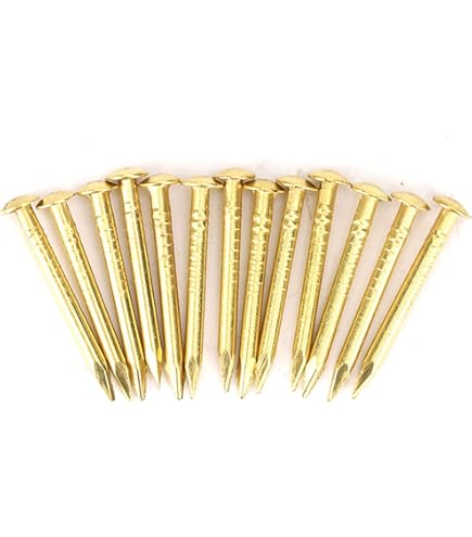 Sourcing Map 140Pcs Small Tiny Nails 2x15mm (DXL) Tiny Brass Nails