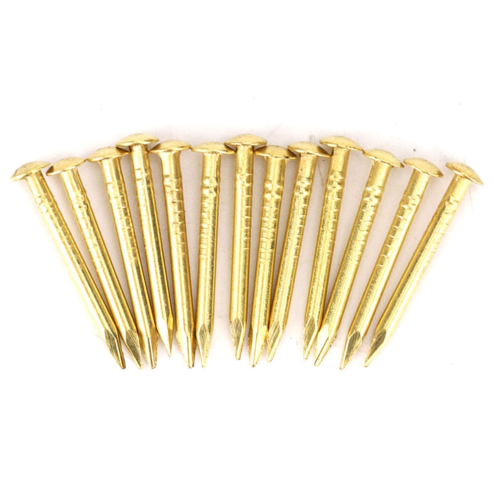 Brass Wall Pins, Round Head Brad Nails for Furniture Hinge Hardware Accessories 18mm Length – 100PCS Pack for Woodworking DIY Projects DIY Projects