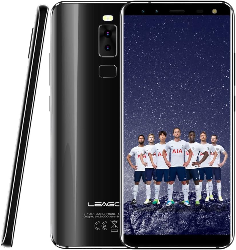 LEAGOO S8 5.72-Inch HD+ IPS OS Android 7.0 3GB RAM, 32GB ROM, MT6750T Octa Code, Battery 2940mAh, 4G Global Network Frequency Smartphone - (Dazzle Black)