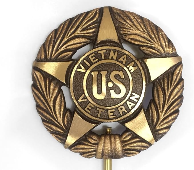 Amazon Vietnam War Veteran Bronze Grave Marker For Cemetery 