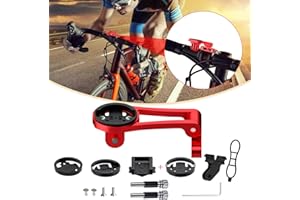BIKOOCO Out Front Adjustable Bicycle Mount - Aluminum Alloy Bike Mount for Garmin Extended Mountain Bike Computer Road Mountain Cycling GPS Combo Extended Bike Accessories for 32mm Handlebar