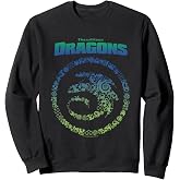 How to Train Your Dragon Toothless Vintage Symbols Logo Sweatshirt