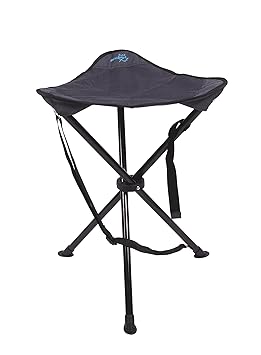bo-camp Camping 3-Bein Hocker Deluxe mit 55 cm Sitzhöhe