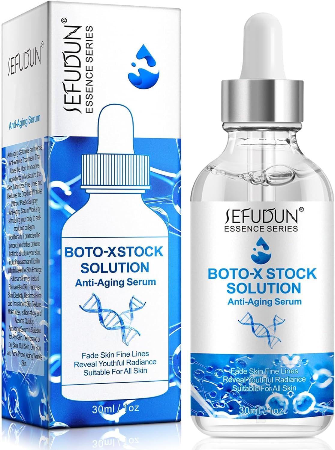 Kurchugo Botox Stock Solution Facial Serum 30ml, Botox Stock Anti Aging Serum For Face, Instant Face Tightening Botox, Reduce Fine Lines, Wrinkles, Boost Skin Collagen, Hydrate & Plump Skin