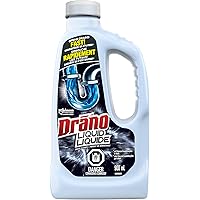 Drano Liquid Drain Clog Remover and Cleaner, Unclogs and Removes Blockages from Showers and Sinks, 900mL