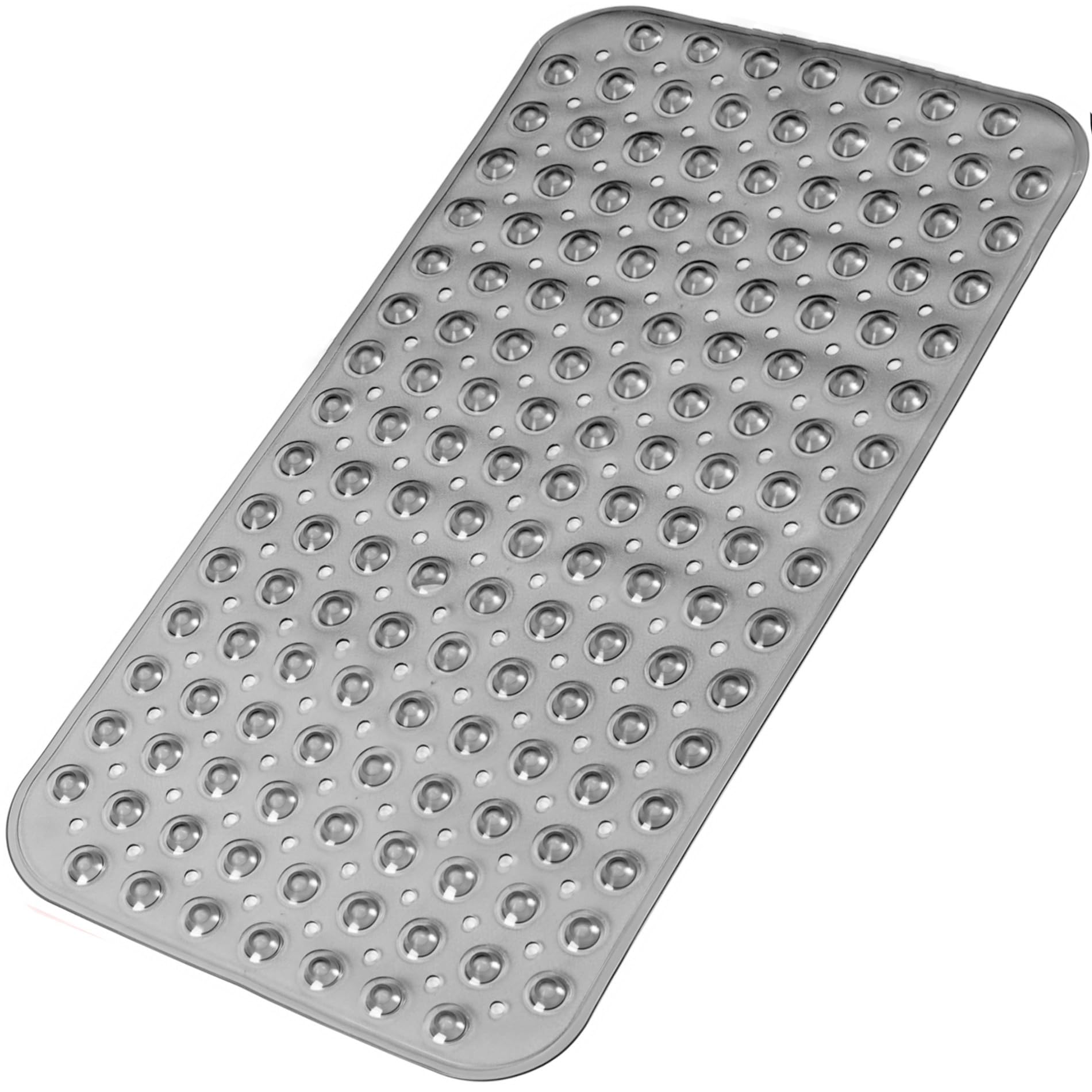 Photo 1 of ***SMALLER IN PERSON*** Bathtub and Shower Mats, 28 x 15 Inch Non-Slip Bath Mat, Machine Washable Bath Tub Mat with Suction Cups & Drain Holes for Bathroom, Beige