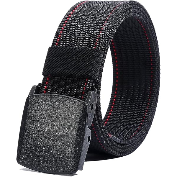 3829 Two Tone Striped Metal Buckle Nylon Quick Release Colorful Belt Key Ilfuturo Two Tone Striped Nylon Metal Buckle Quick Release  main image 4