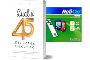 ReliOn Prime Blood Glucose Test Strips | Tiras de Glucometro | Test Strips for Diabetes | Relion Prime Test Strips |Reli On Prime Test Strips 100 Count. + Lual's 45 Diabetes Decoded