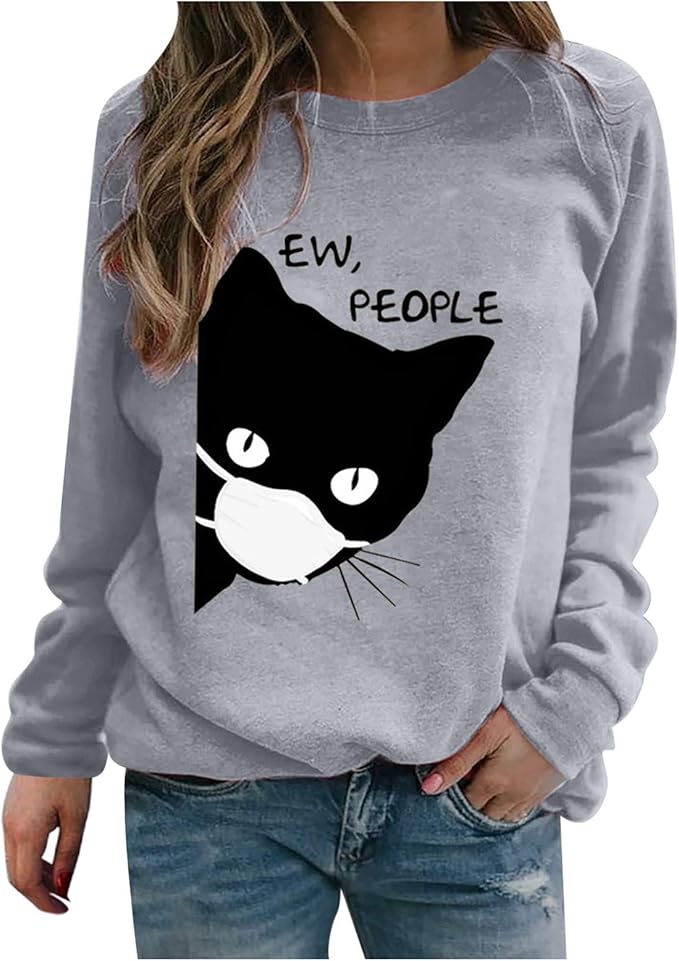 Gestreifte Damen Hoodies - Oversized Kapuzenpullover, Weich, Langärmlig