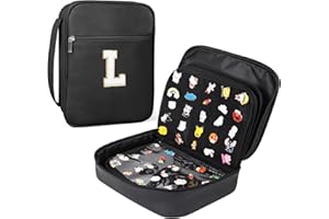 Fruobeyla Pin Display Bag, Letter PU Pin Trading Book with 8 Pages, Waterproof Enamel Pins Holder Board, Suitable as Pin Collection Display Case, L