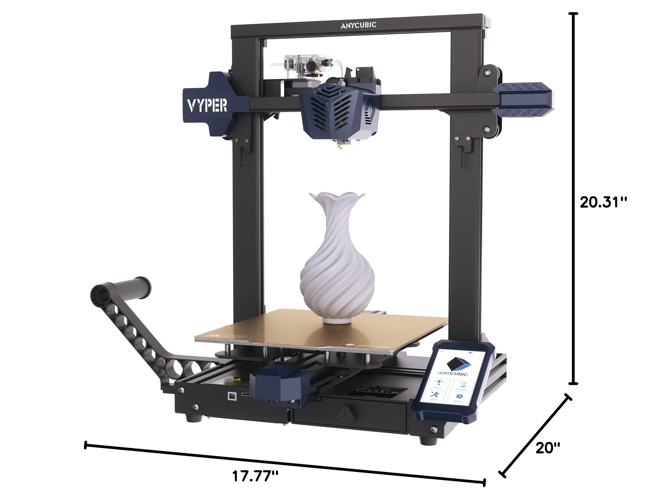 Anycubic 3D Printer Kobra 2 Pro, 500mm/s High-Speed Printing, High Power Powerful Computing New Structure, Upgraded LeviQ 2.0 Auto Leveling Smart Z-Offset, Print Size 8.7