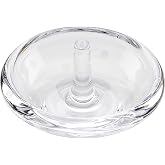 kate spade new york Larabee Dot Crystal Ring Holder | sandblasted polka dots | 3.25 inch diameter | jewelry tray, trinket dish, ring holder, gift for women