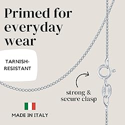 KISPER 925 Solid Sterling Silver 1mm Dainty Thin