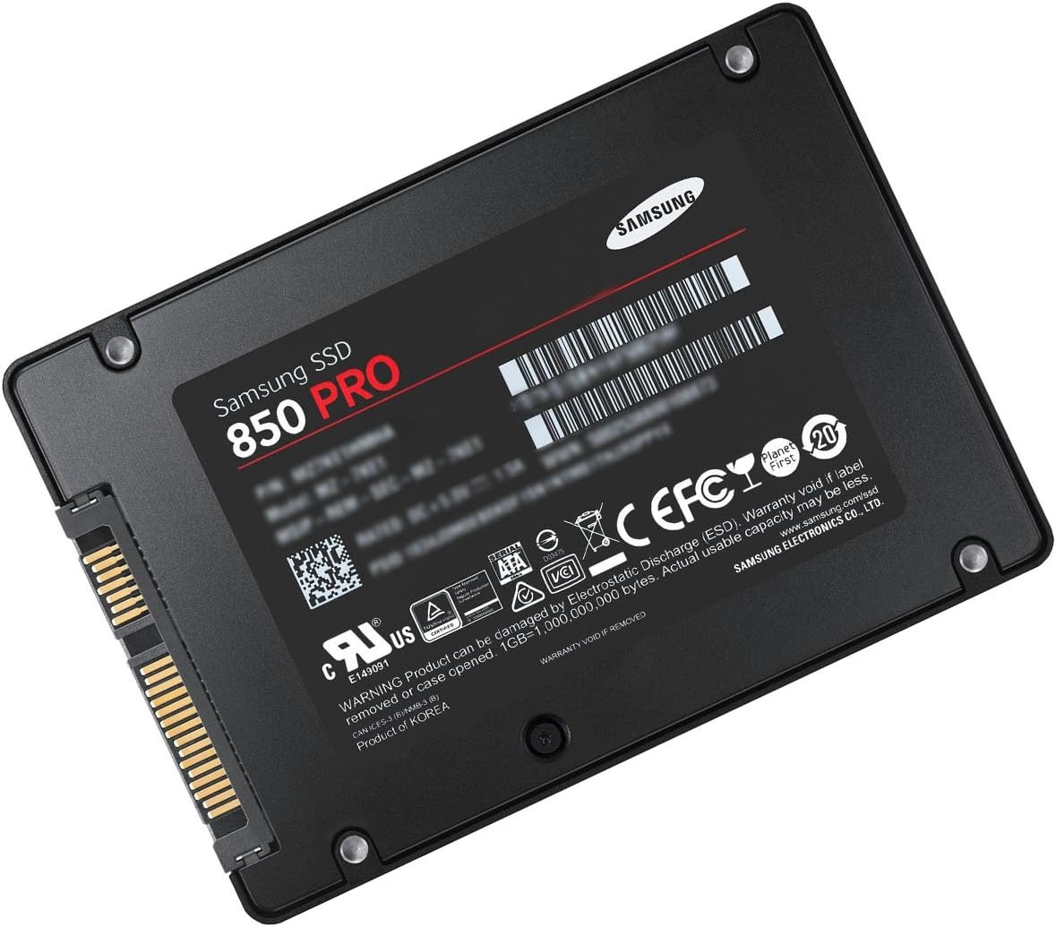 Amazon Com Samsung Ssd Hdd 850 Pro 2 5 7 Mm 1tb 1024 Gb Mz 7ke1t0bw Mz 7ke1t0b Cn Kr Eu Am Sata 3 0 6 0 Gb S Mlc Disco Duro De Estado Solido Portatil Computers Accessories