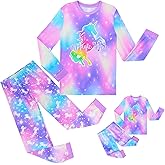 Sylfairy Girls Pajamas Set Matching Doll Pjs Toddler Kids Sleepwear Christmas Clothes Gift