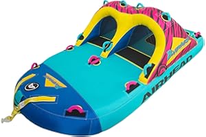 AIRHEAD Bandwagon, 1-4 Rider Towable Tube for Boating