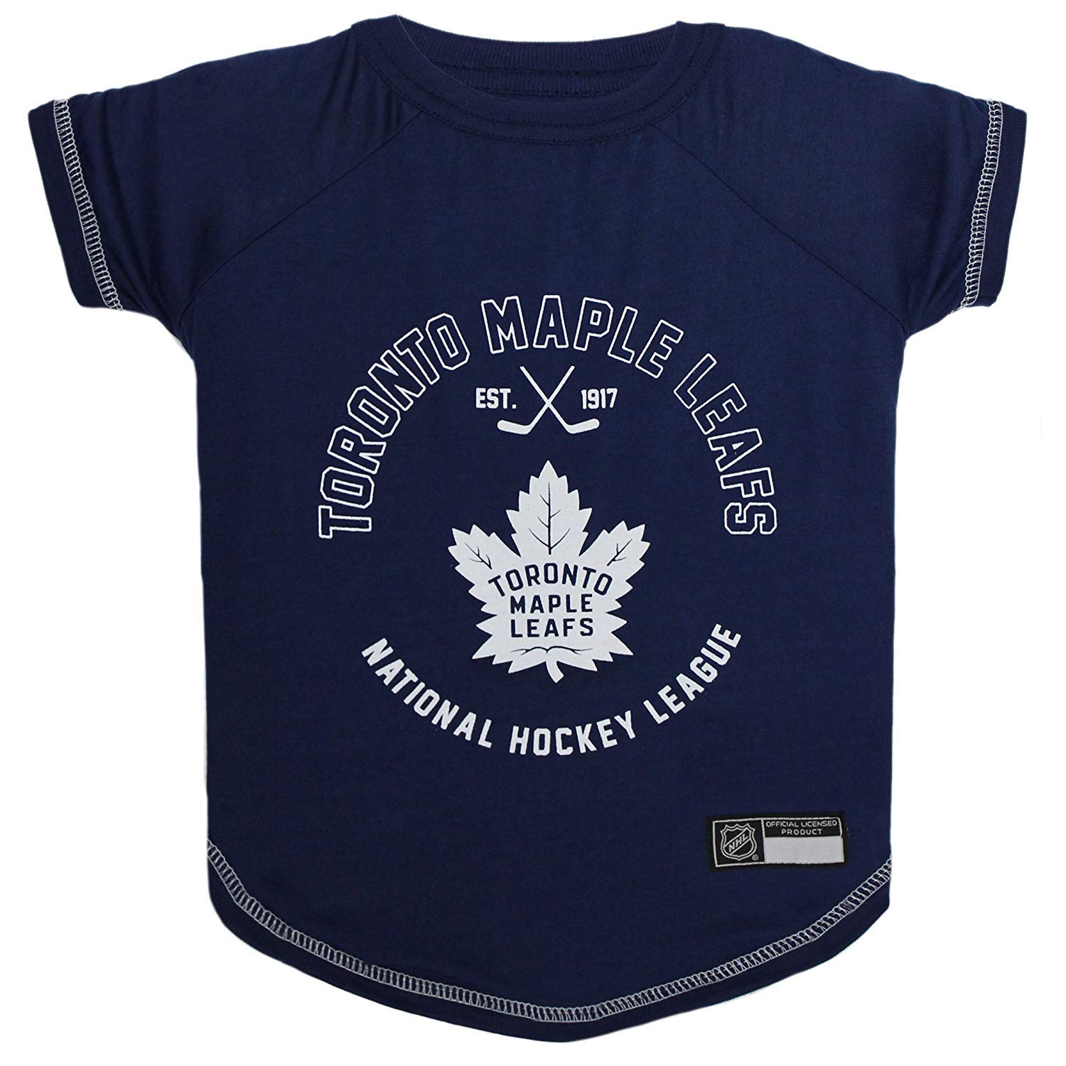 Pets First NHL Toronto Maple Leafs Tee Shirt for Dogs & Cats, X-Small. - Are You A Hockey Fan? Let Your Pet Be An NHL Fan Too!