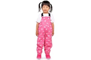JAN & JUL Waterproof Snow Bib Pants with Fleece-Lining, Overalls for Toddlers and Kids