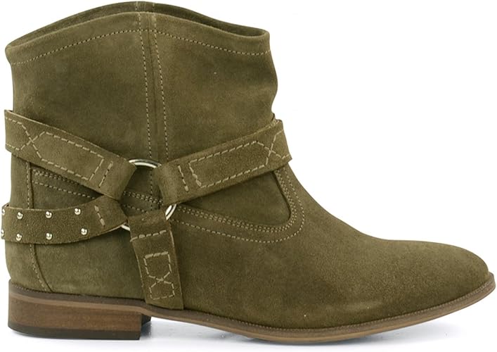 green suede ankle boots uk