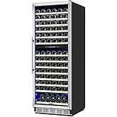 Velieta 24 Inch Wine Cooler Fridge Dual Zone, Professional Large Capacity High Wine Refrigerator with Powerful Compressor, Quiet Operation and Elegant Design-KMHJ408D on Fridge.com