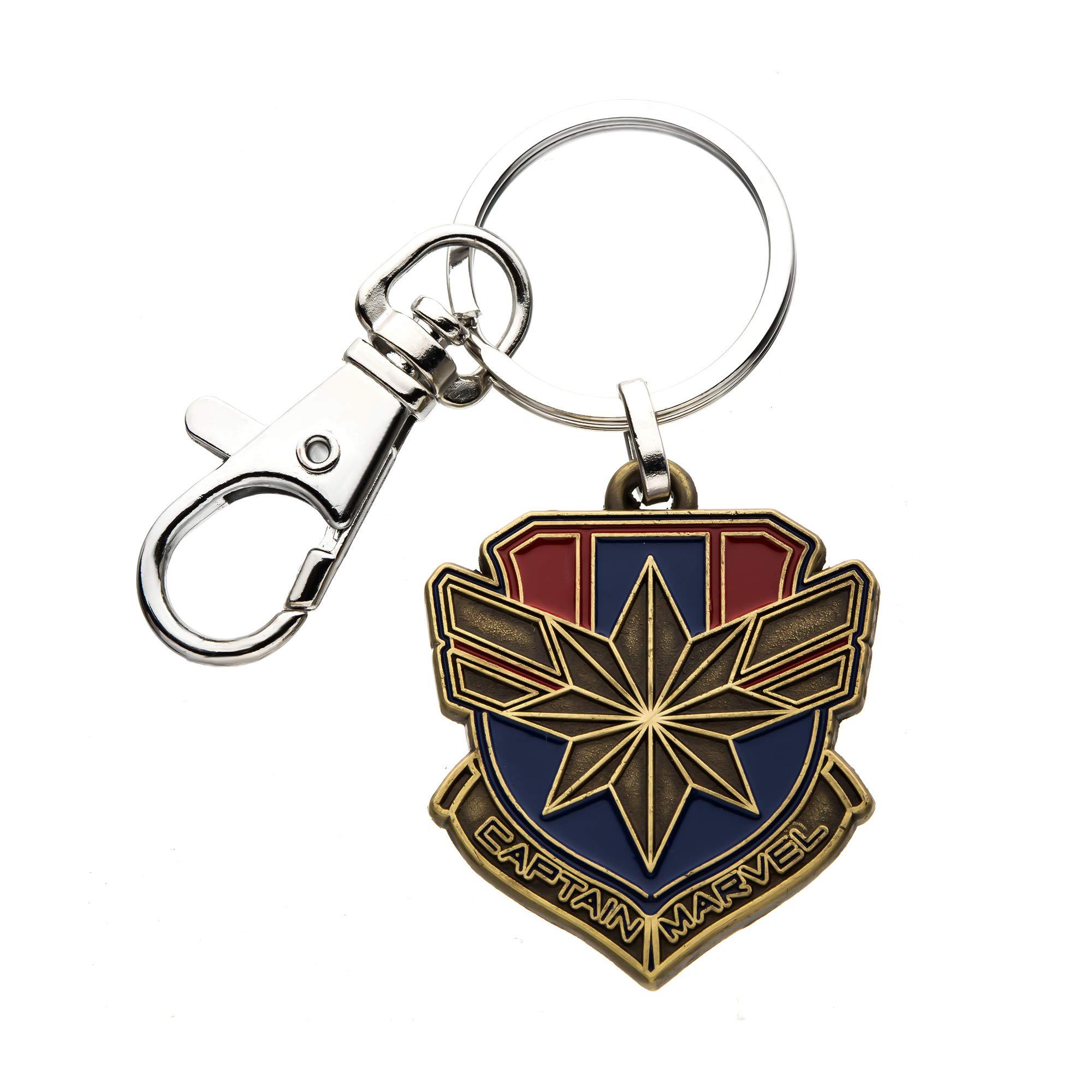 Captain Marvel Captain Marvel Logo Keyring Pendant Multicolour