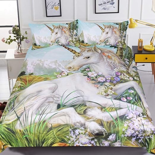 Amazon Com Sleepwish Unicorn Bedding Set Horse Bedding Sets Green