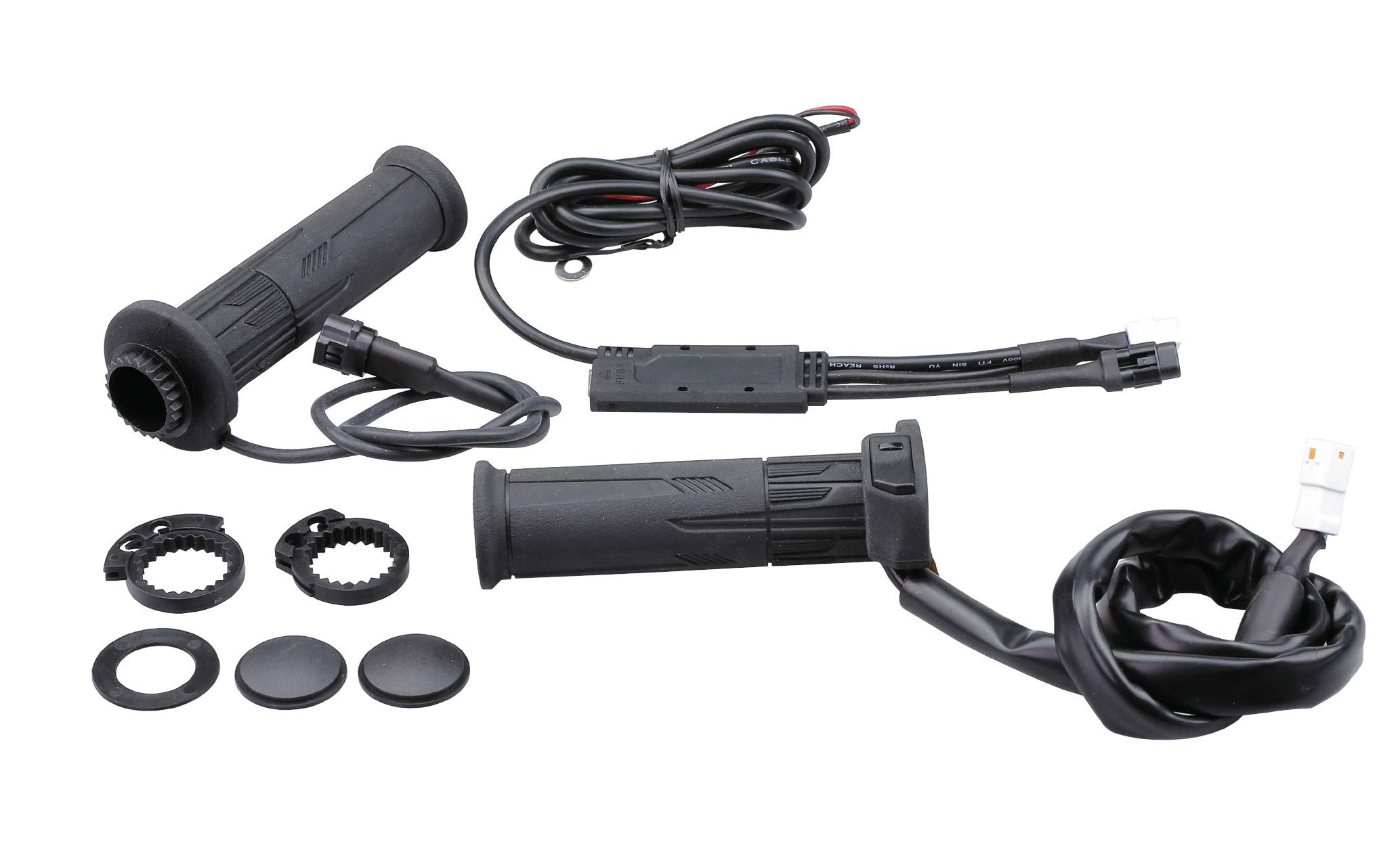 キジマ(Kijima) バイクパーツ グリップヒーター GH10 スロットル一体式 120mm ボタン式スイッチ φ22.2用 304-8214商品画像